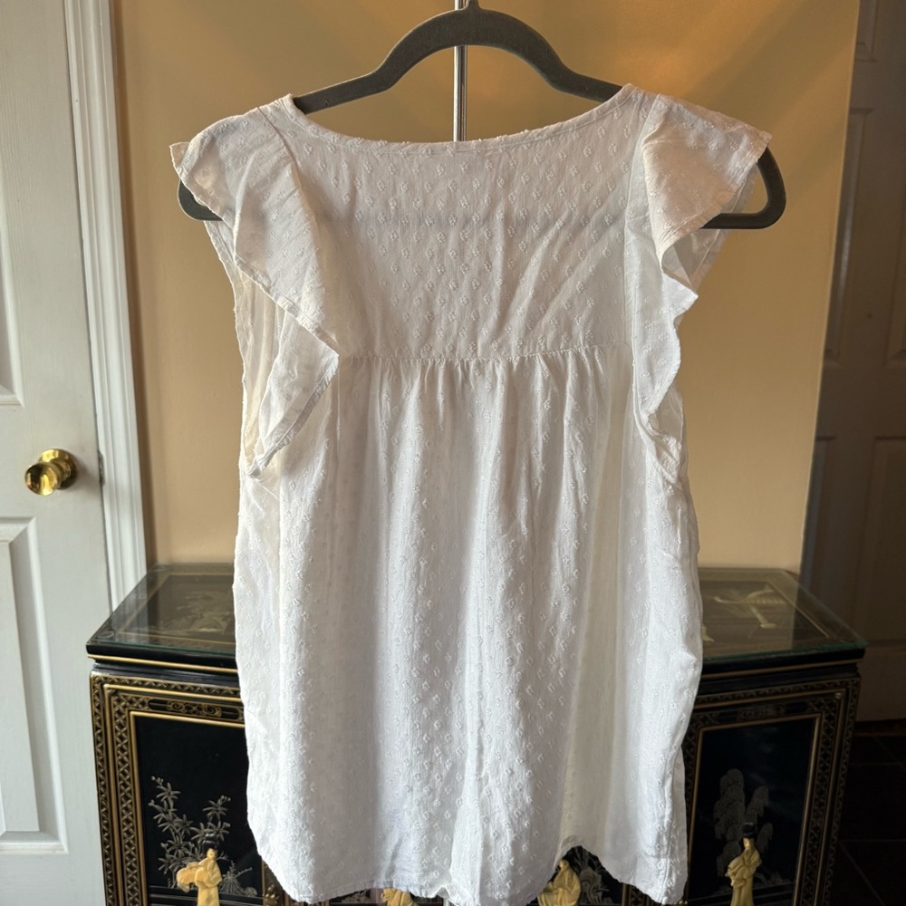 White Cap Sleeve Top - Picture 5 of 6